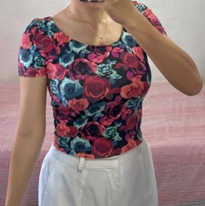 Crop Top Flower