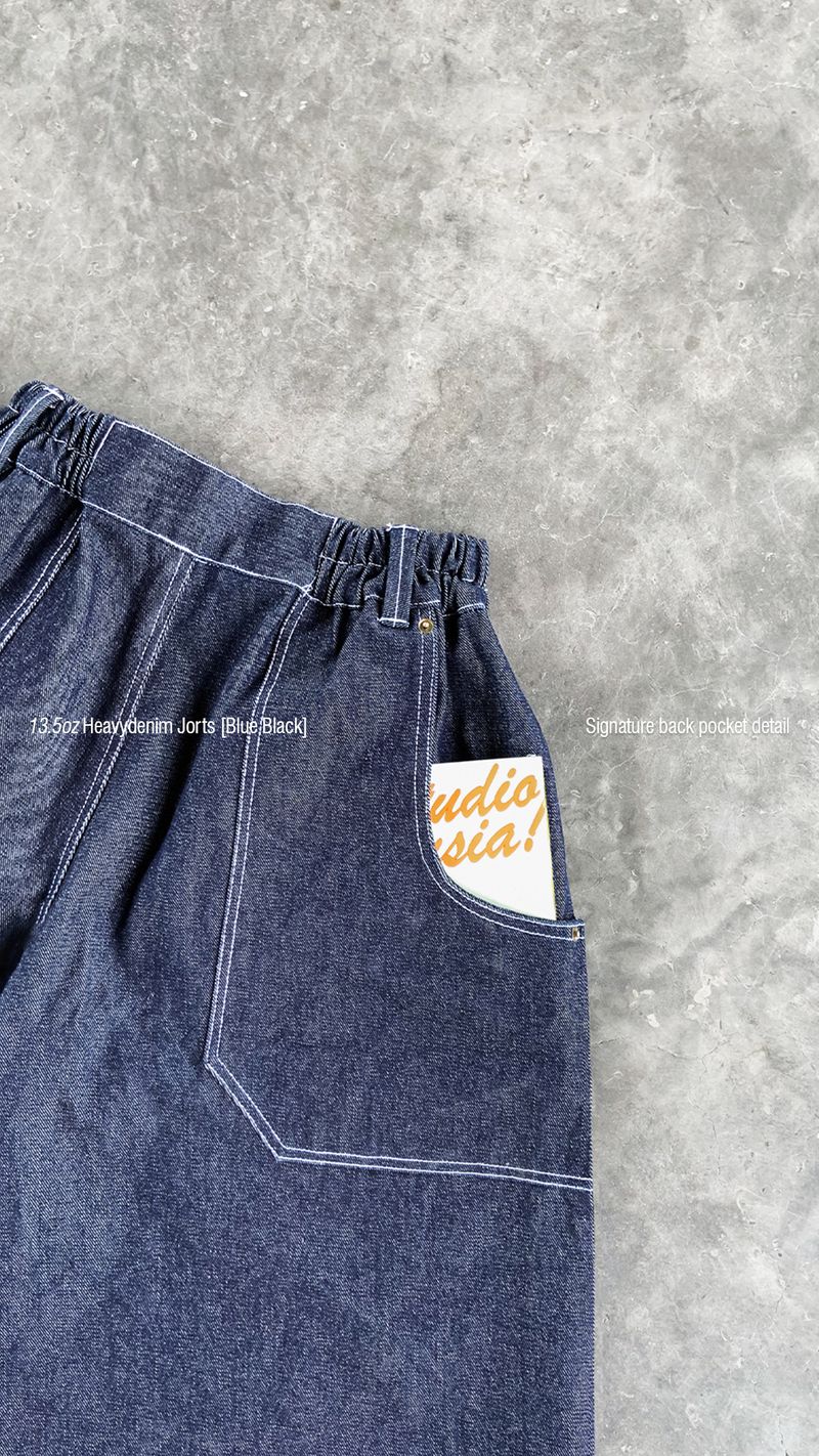 STUDIOMANUSIA HEAVYWEIGHT 13.5oz DENIM BOXY JACKET [NAVY], foto 5