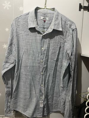 Kemeja salur bahan tipis adem L