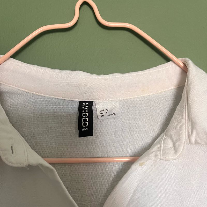 HnM Sleeveless Shirt White, foto 2