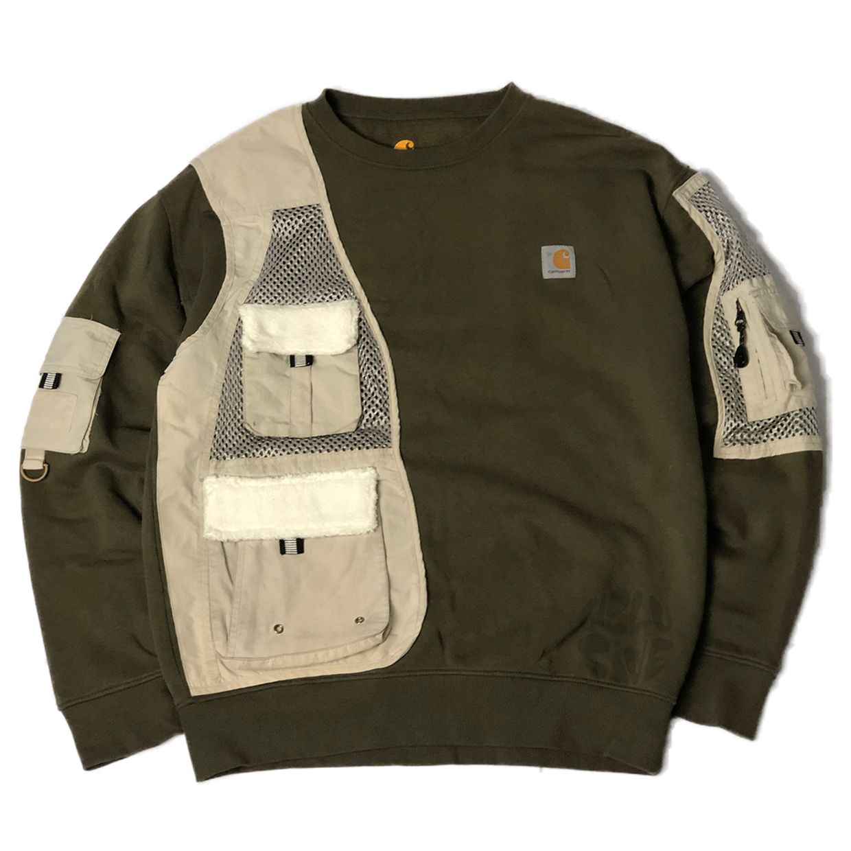 Reworked Carhartt Crewneck Tactical . "1