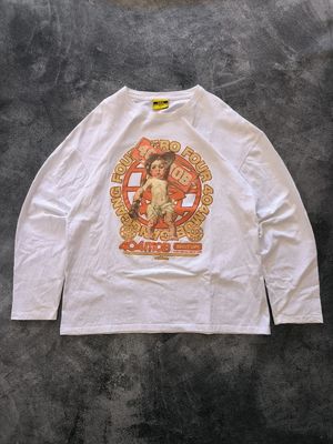 KAOS TSHIRT LONG SLEEVE 404MOB GANG