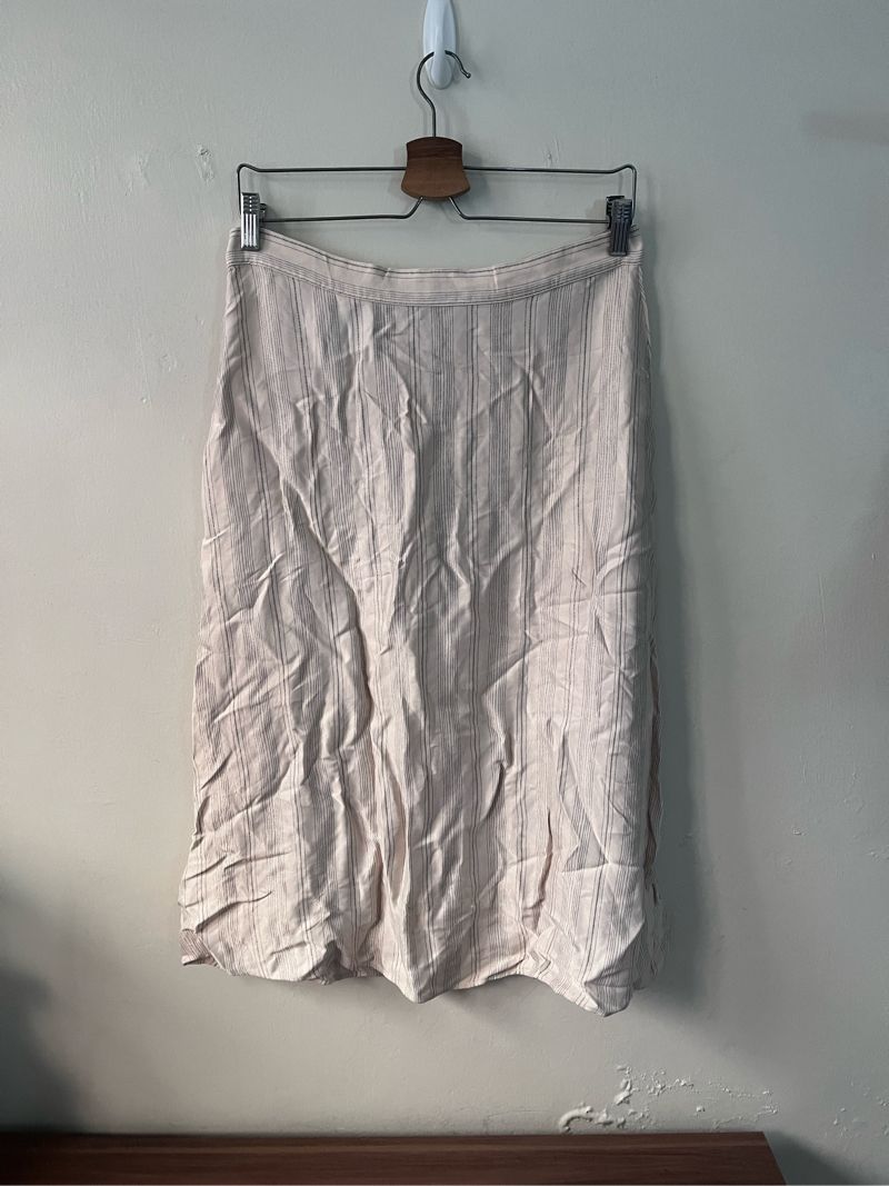 Midi Striped Satin Skirt, foto 3