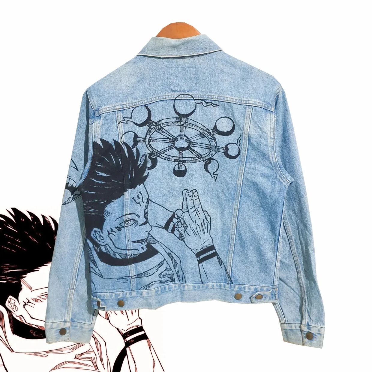 Reworked Denim jacket Pria blue