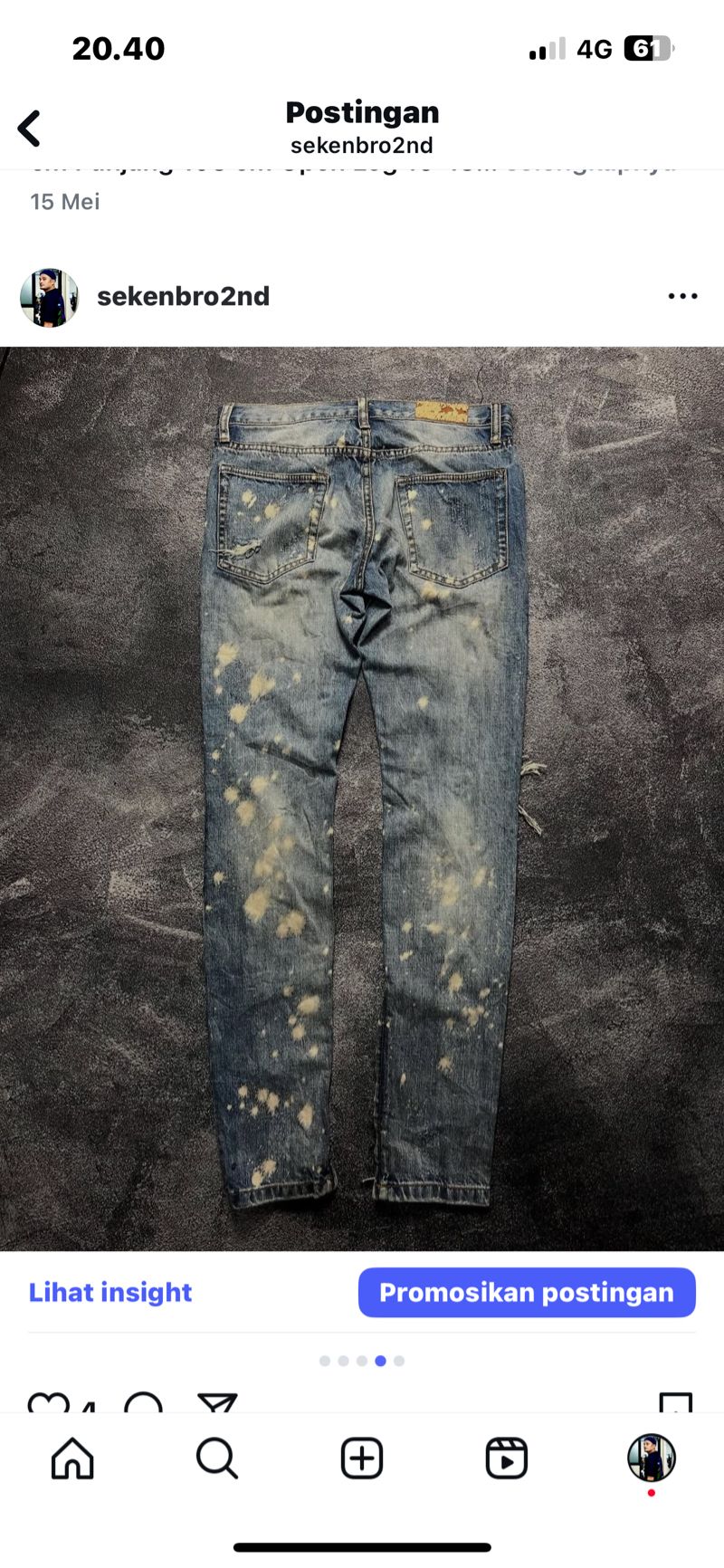 Mnml Ripped denim pants, foto 4