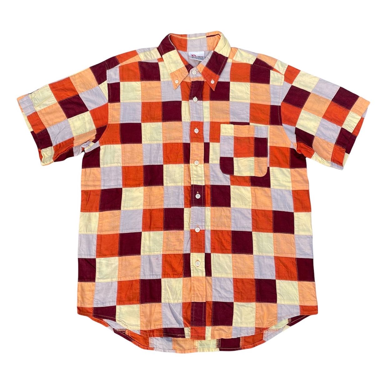 R Medium Patchwork Shirt Size on