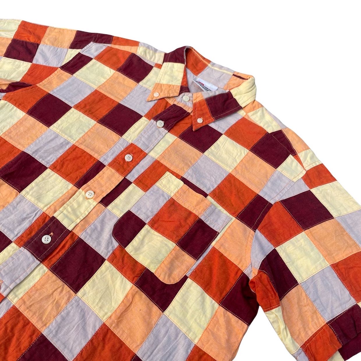 R Medium Patchwork Shirt Size on, foto 3