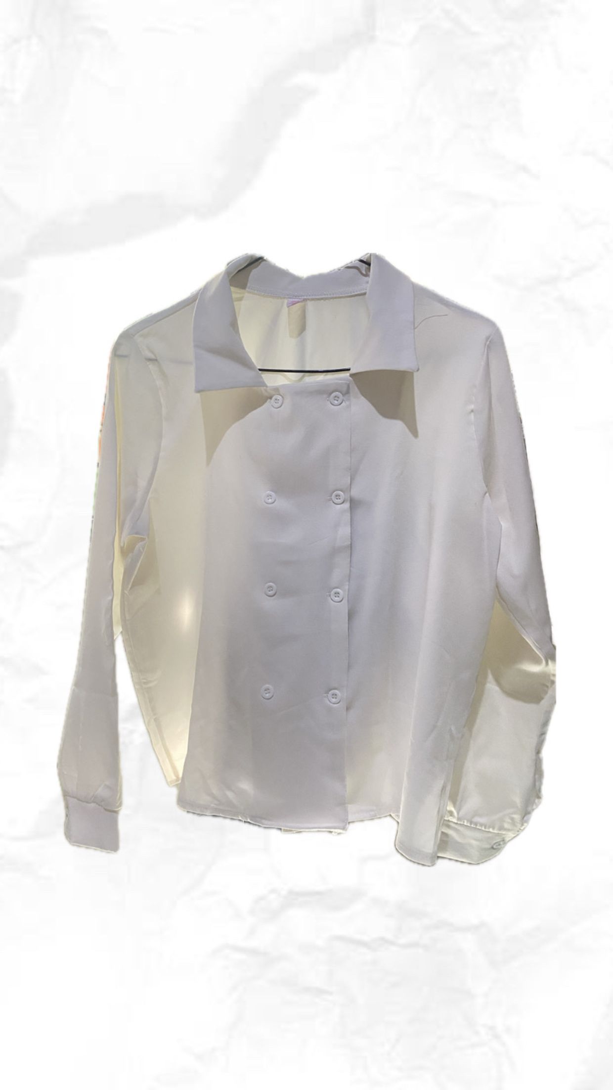 Cottagecore Shirt dress Wanita white