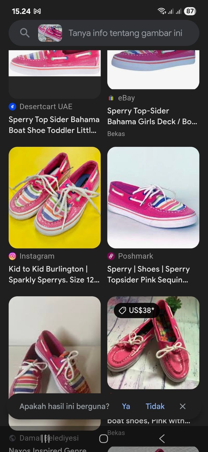 Sperry Top-Siders Pink Wanita Second Original(36), foto 2