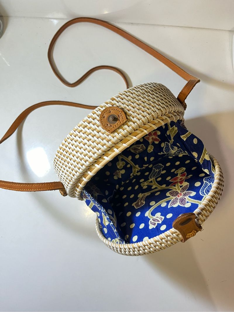 Tas Selempang Anyaman Rotan, foto 3