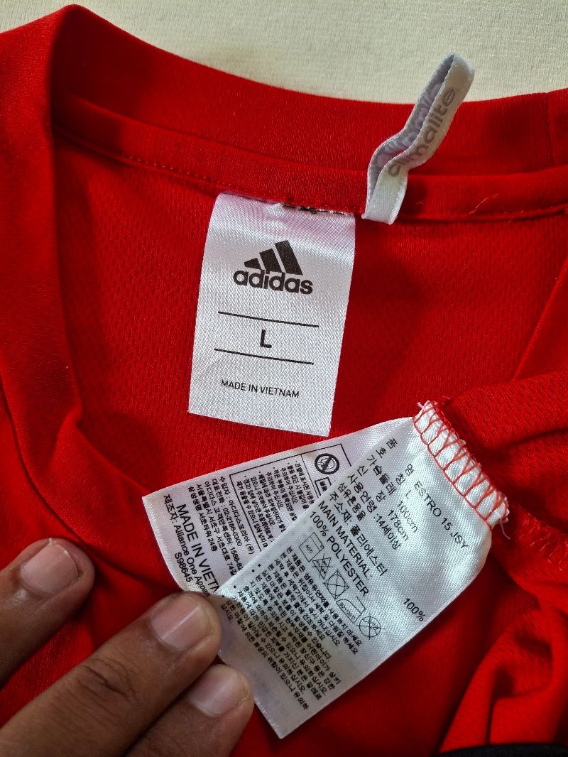 JERSEY ADIDAS ESTRO RED ORIGINAL 100%, foto 3