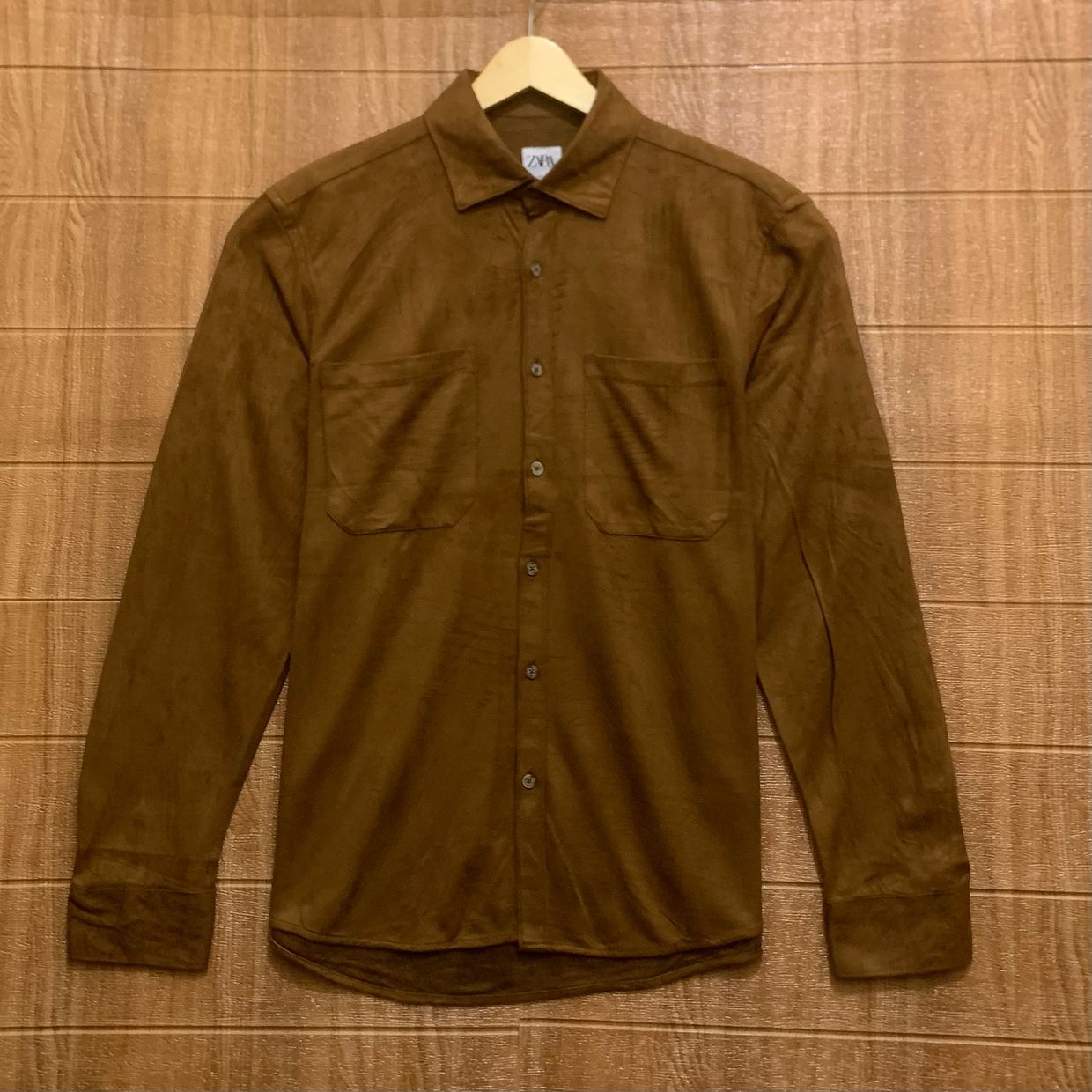 Kemeja Suede Zara Size L P, foto 2