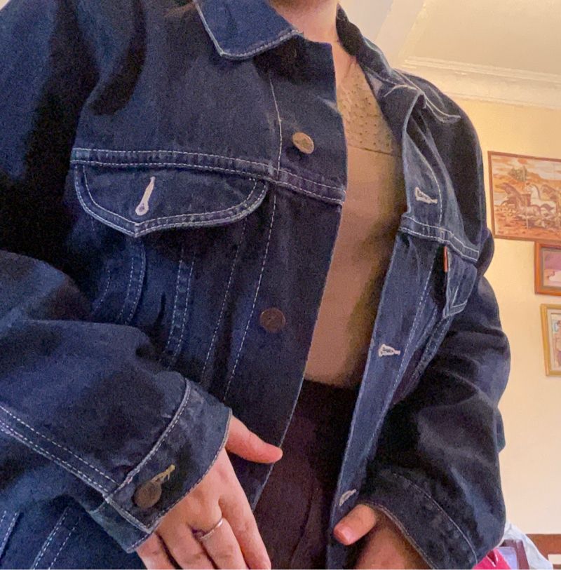 Denim Jacket Longsleeve Old Lea Clothing Orange Label, foto 5