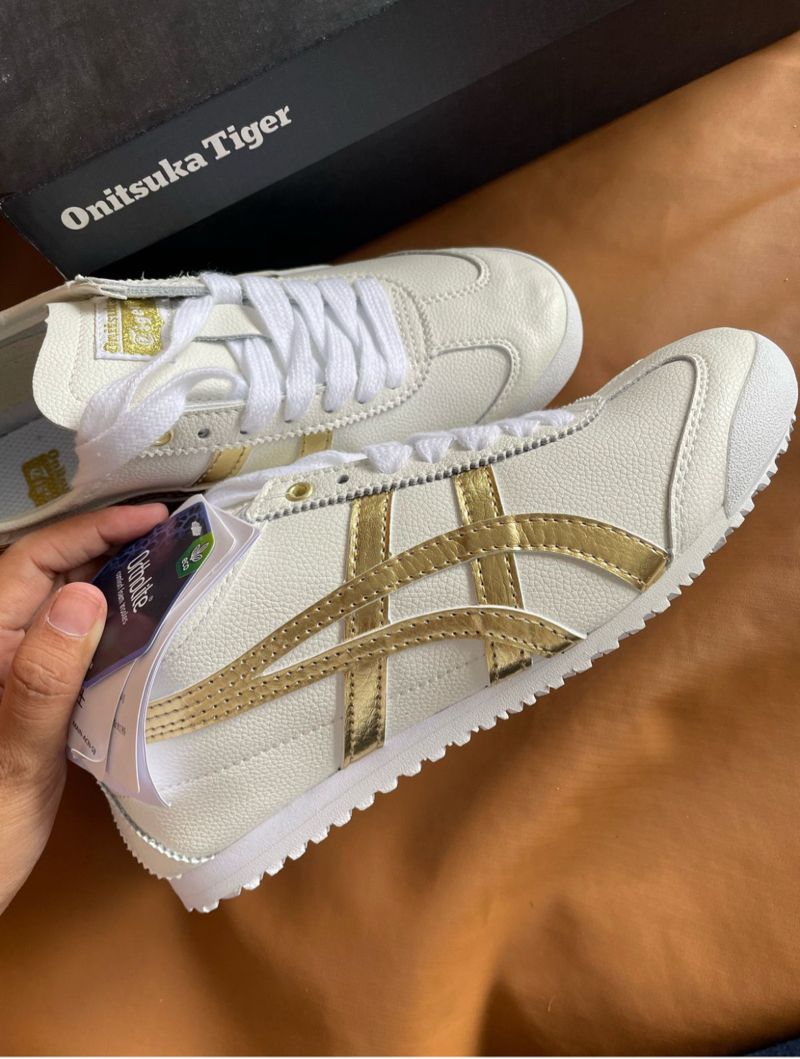 Sneakers onitsuka mexico white gold Preloved