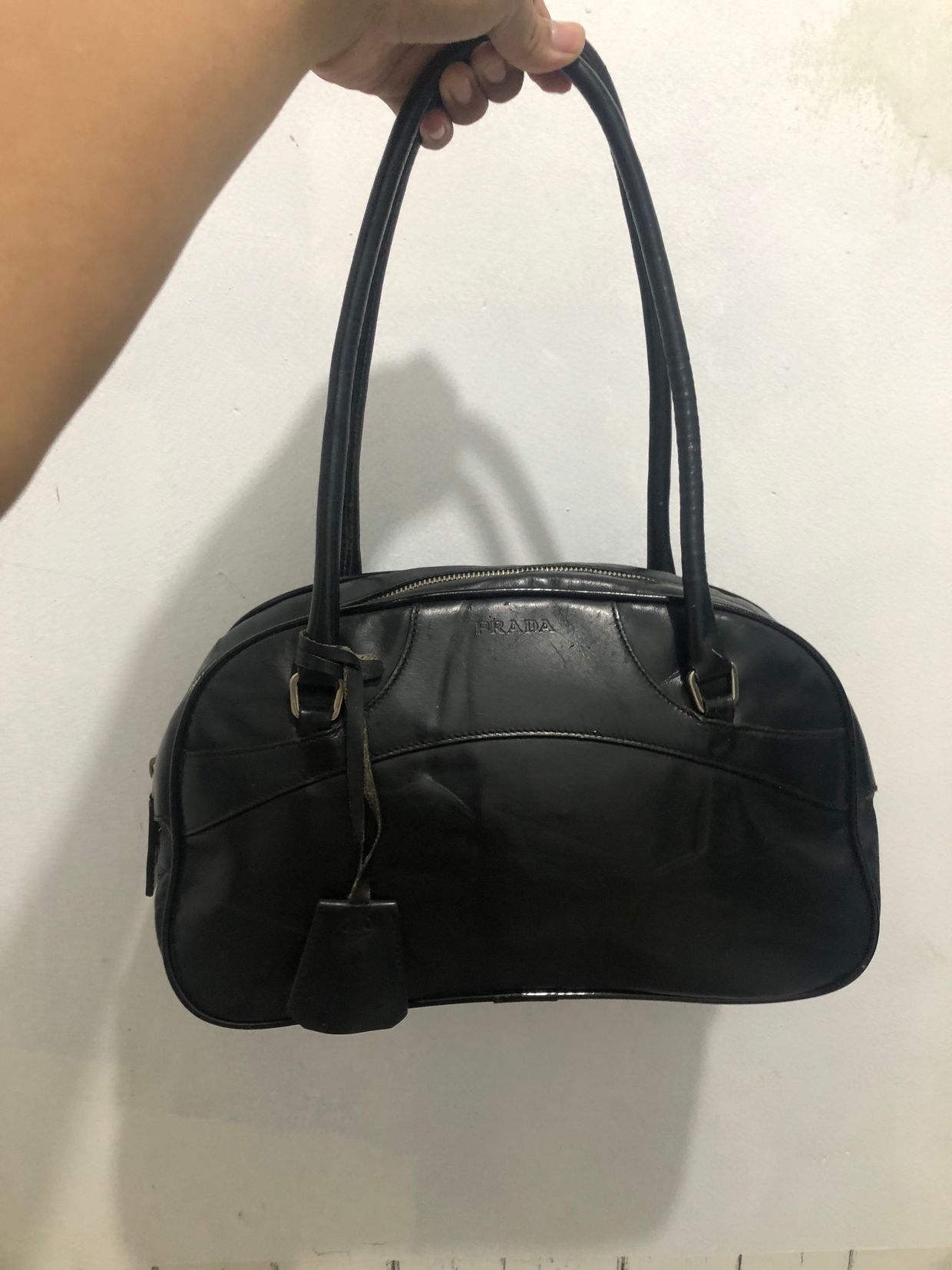 Prada shoulder bag leather authentic