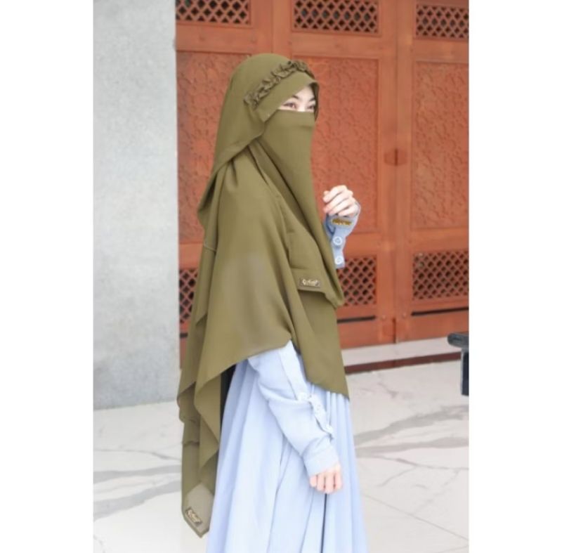 Jilbab instan segitiga free cadar, foto 2
