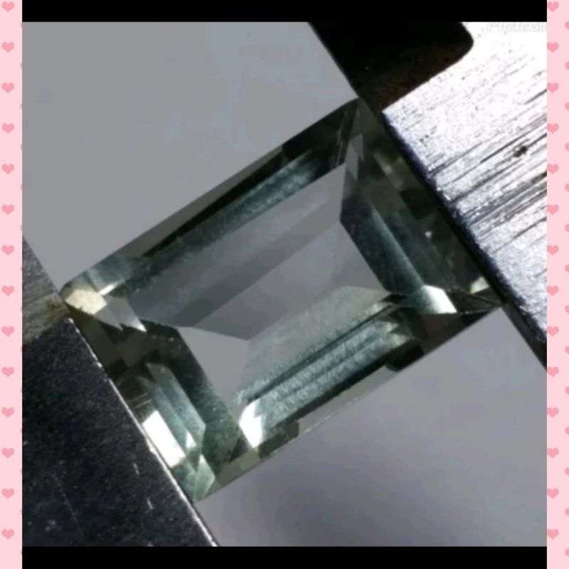 natural prasiolite kristal bagus, foto 3