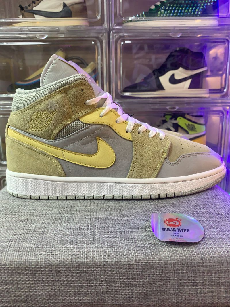 AIR JORDAN 1 MID MIXED TEXTURES YELLOW, foto 3