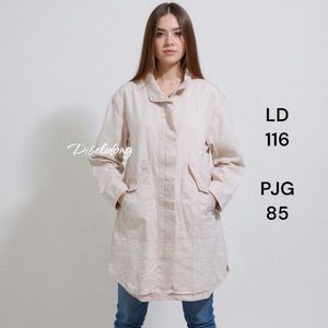 Jaket long katun polos