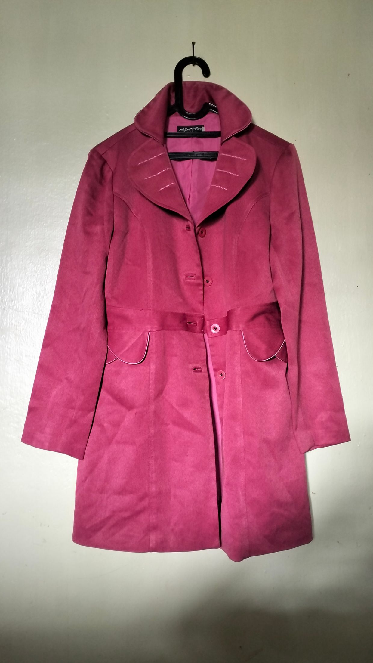 Vintage Minimalist Blazer Wanita pink