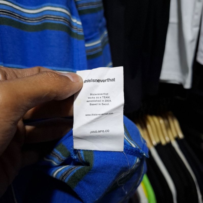 thisisneverthat Casual T-shirt Pria blue, foto 5
