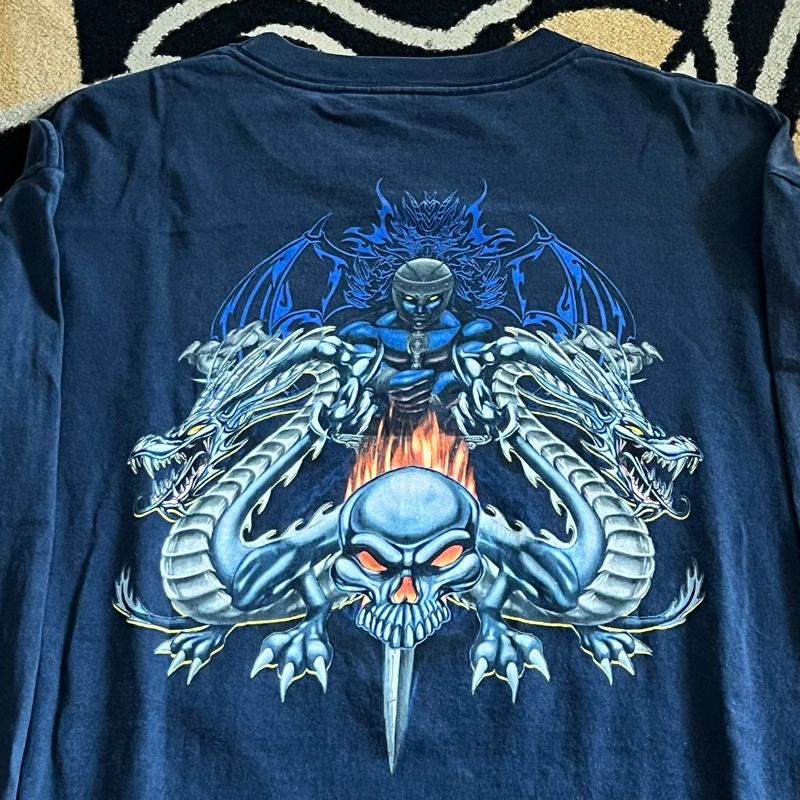 90s Skull Bone Dragon 💙, foto 3