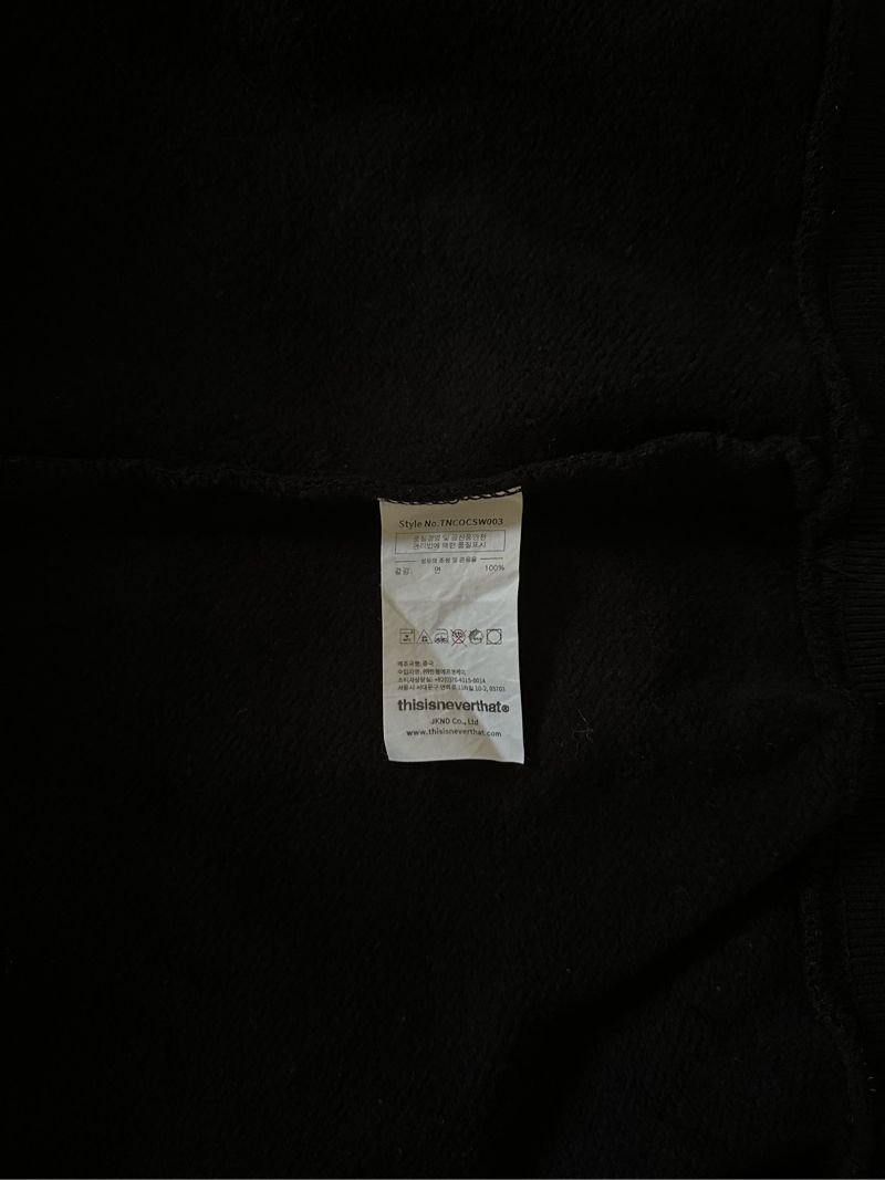 Thisisneverthat T-Logo Crewneck - Black, foto 5