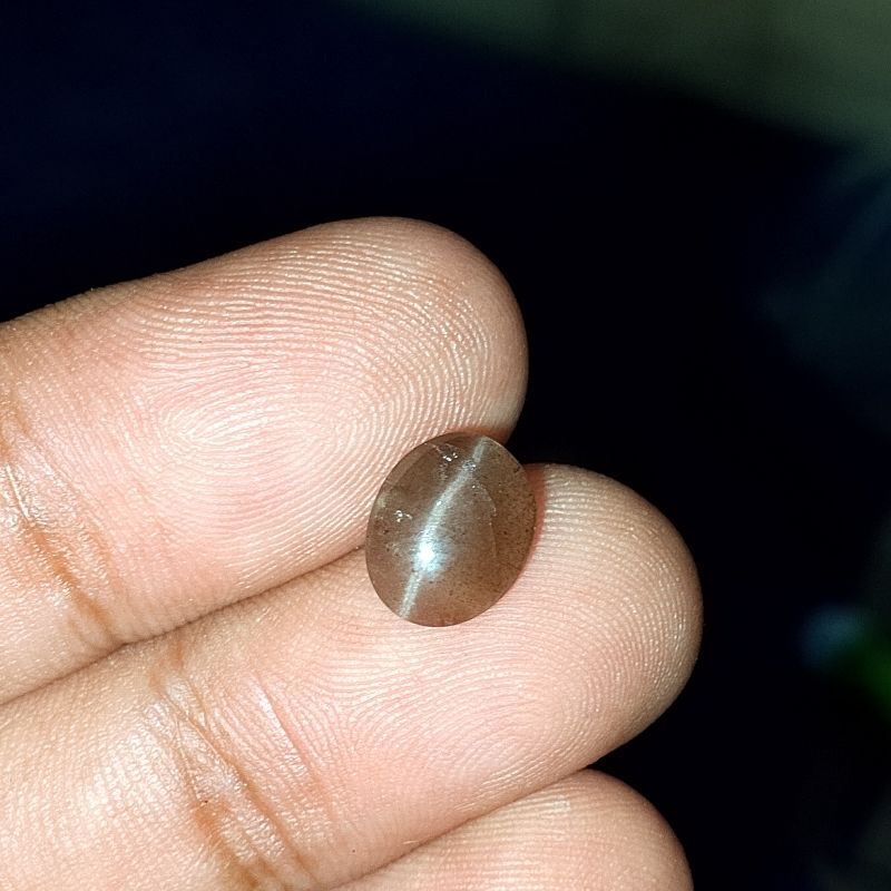 batu mulia permata silimanite cat eye 2 titik 10ct, foto 8