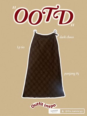 Skirt pattern choco