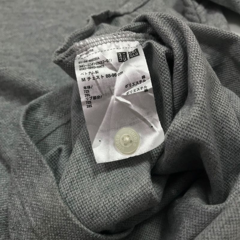 Polo shirt uniqlo basic size M / kaos kerah second, foto 5
