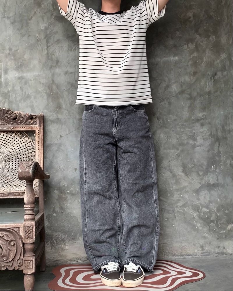 GREY WASHED JEANS, foto 3