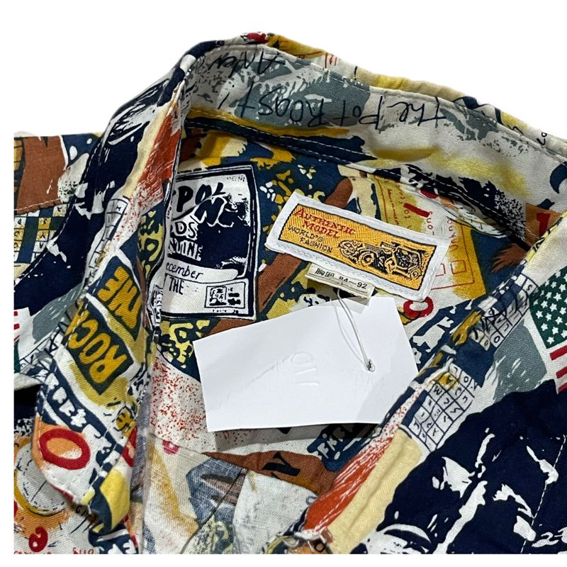 Authentic Model Japan Mode All Over Printed Cotton Shirt, foto 4