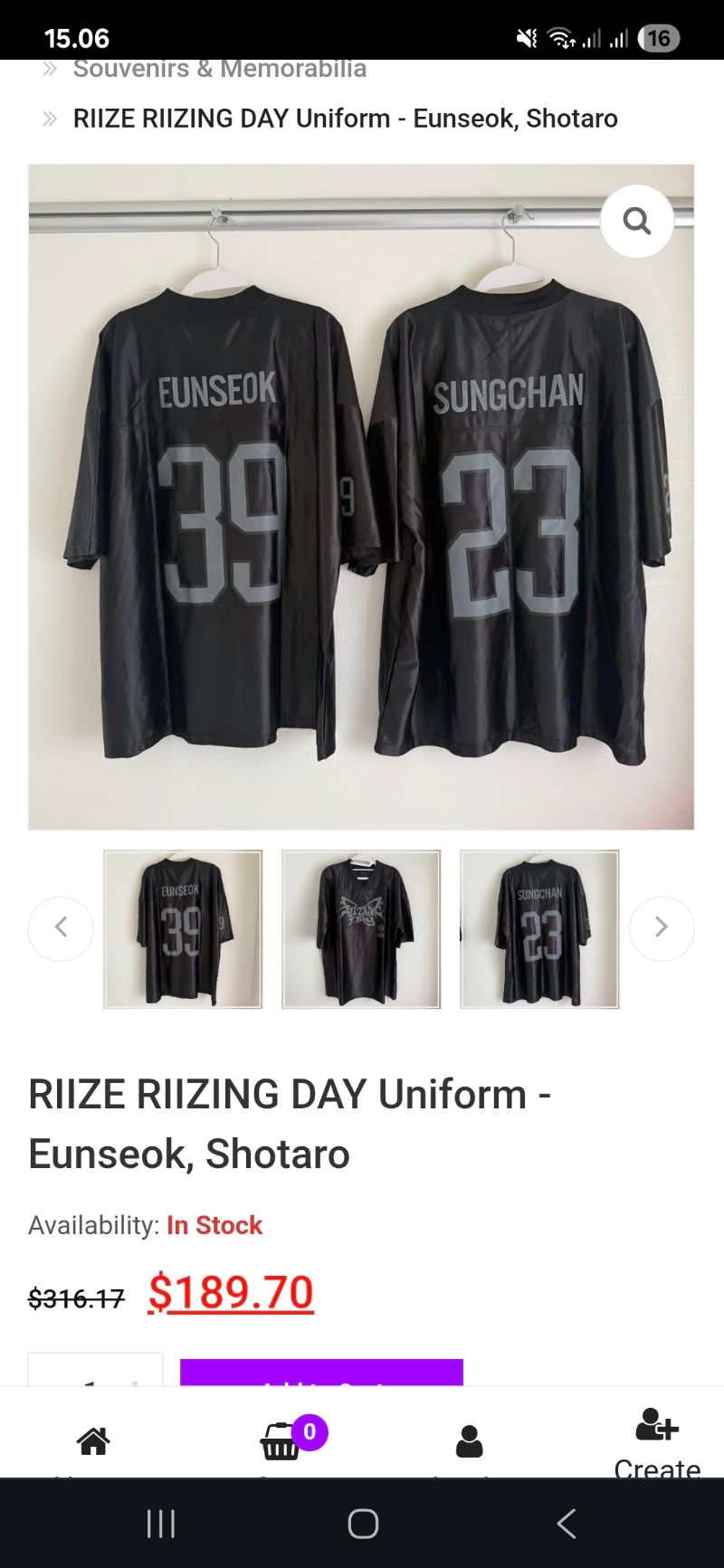 JERSEY RIIZE RIIZING DAY SUNGCHAN ORIGINAL 100%, foto 5
