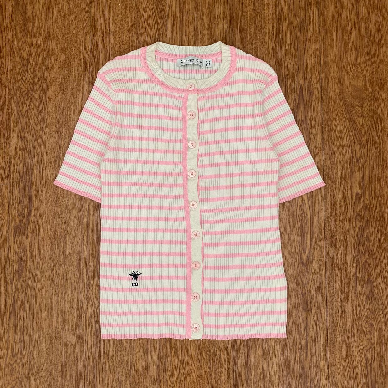 Dior Luxury Lolita Blouse Wanita white pink