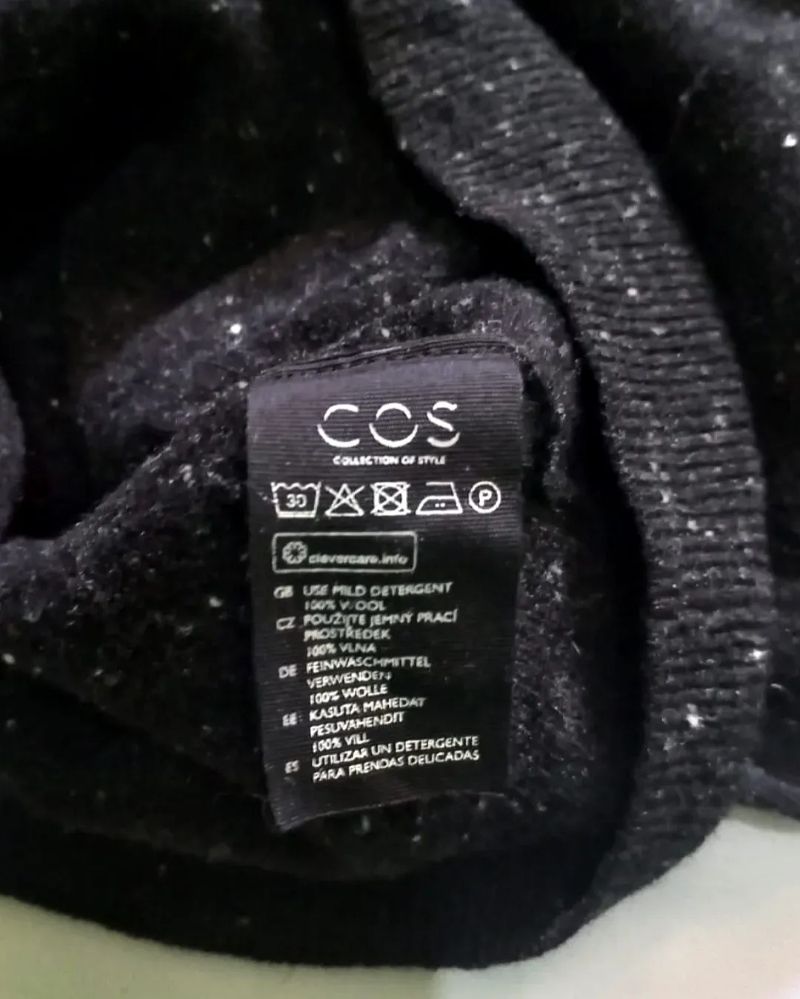 COS Cardigan Wool Dark Gray, foto 5