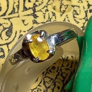 azimat batu safir yellow srilanka asli dari srilanka