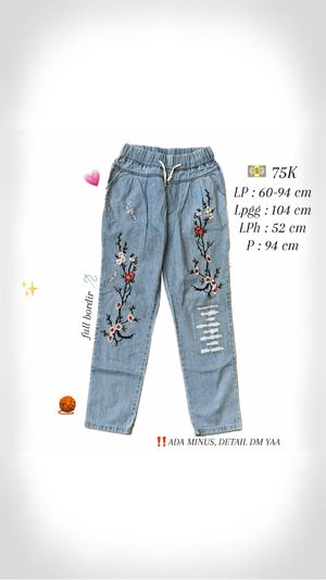 Embroidery Jeans