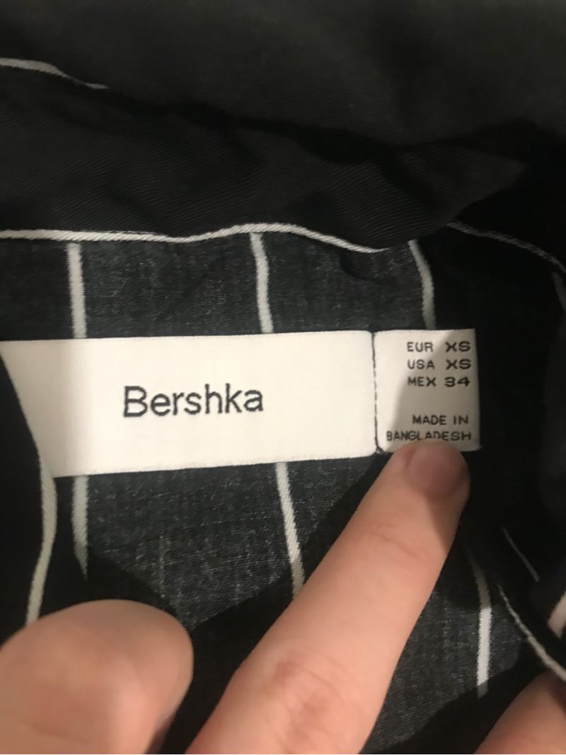 Kemeja Bershka Stripped Original, foto 3