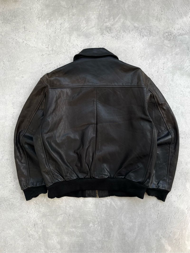 Vintage Leather jacket Pria black, foto 8