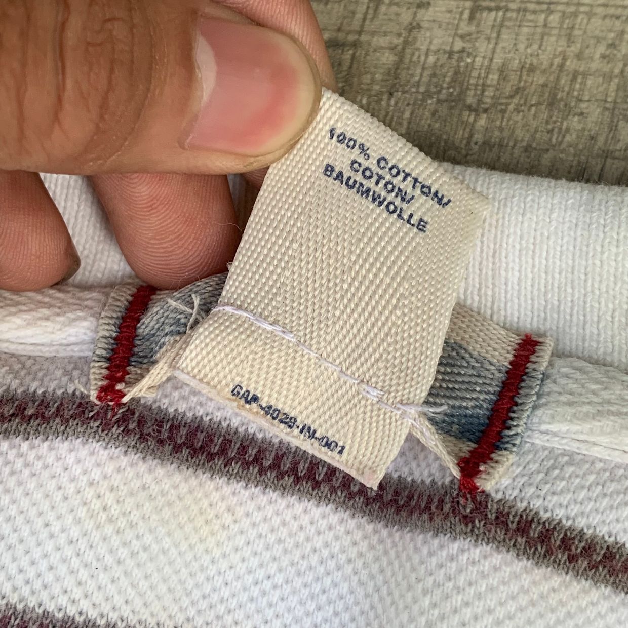 GAP Casual Polo shirt Pria white, foto 4