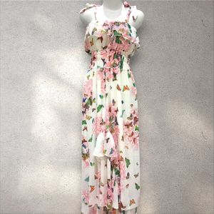 Long Dress floral Butterfly