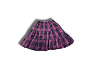Mini skirt uniqlo tartan black pink layers kawai vintage y2k