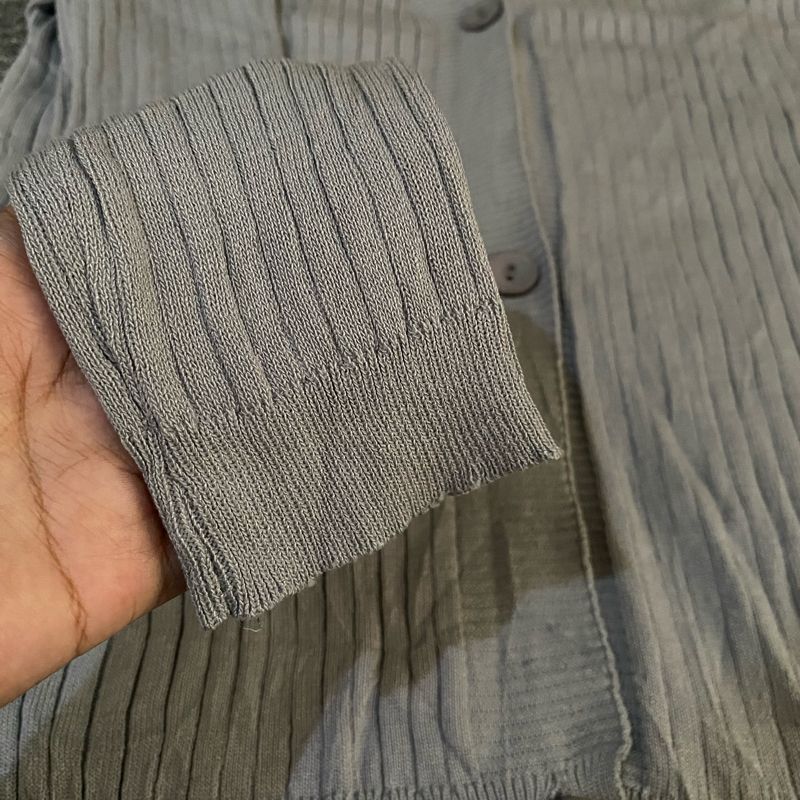 Top Grey Cardigan Knit, foto 2