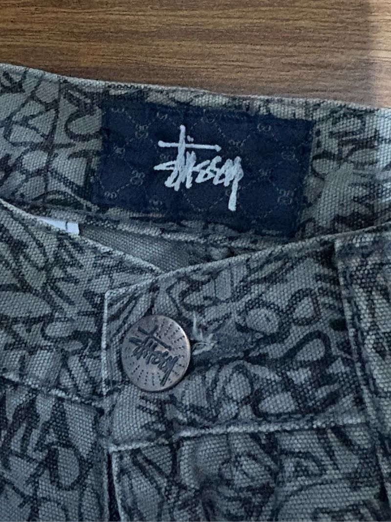 Stussy typography cargo pants hongkong, foto 2
