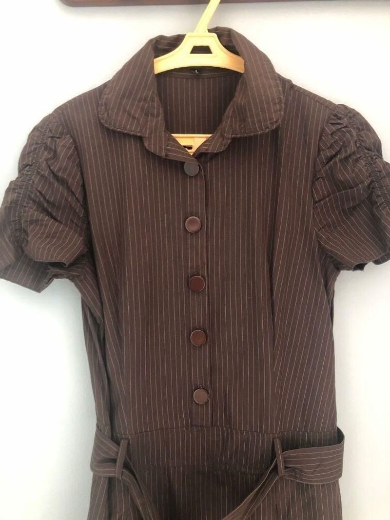Brown Shirt Dress Size M, foto 5