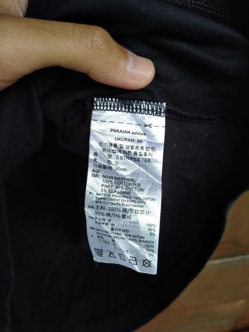 Adidas Ringer Tee Trifoil Black White, foto 4