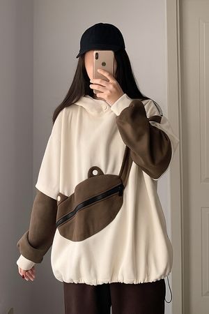 Hoodie Unik "Pouch Bear