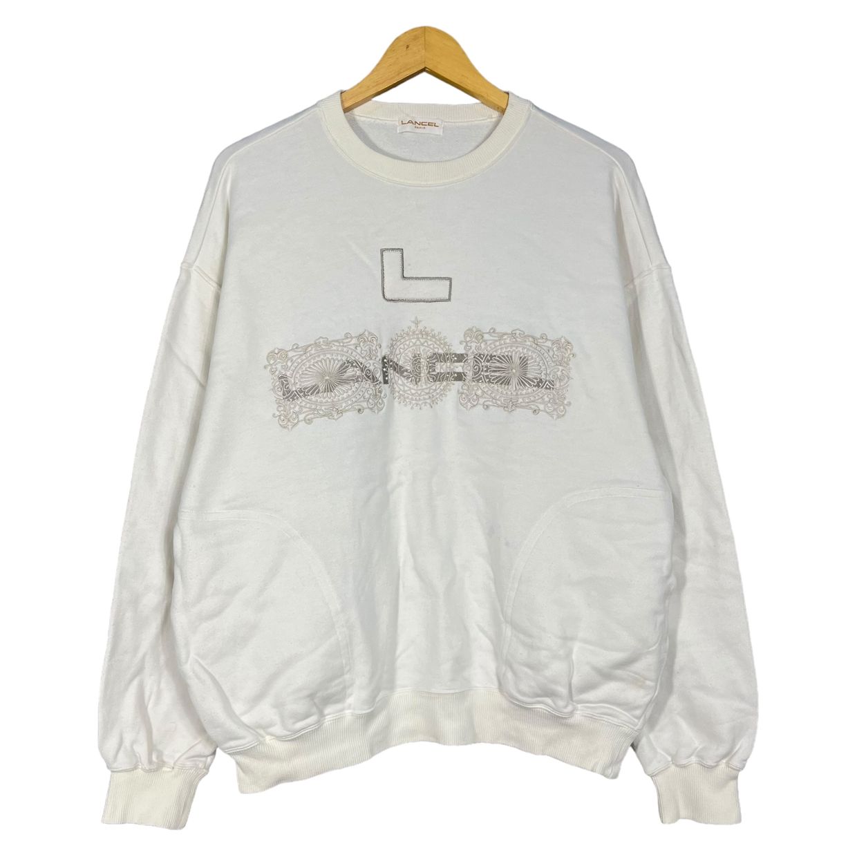 Lancel Vintage Sweatshirt Pria white
