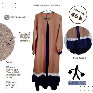 Gamis Sabyan Renda Tashfia Syar'i