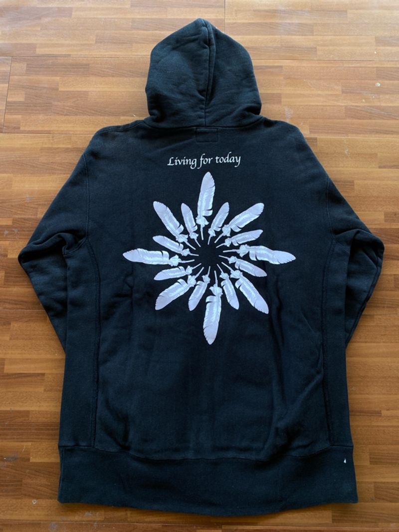 hoodie zipper hitam, foto 3
